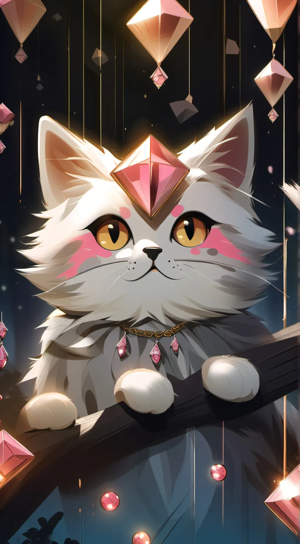 ai character: angel dusts cat background