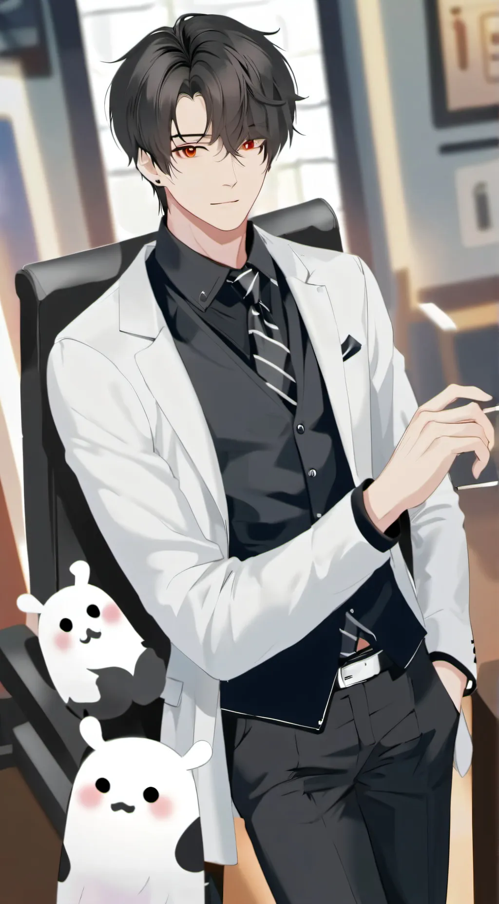 ai character: Caillou background