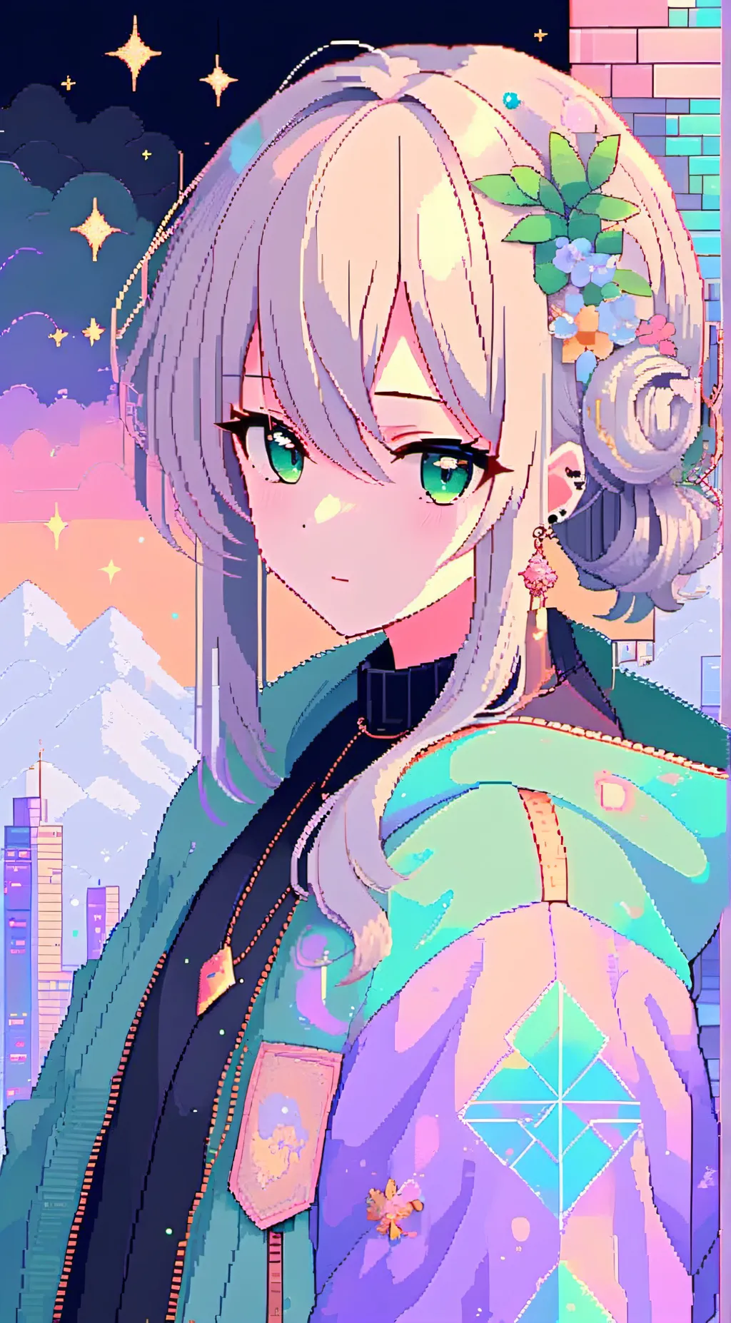 ai character: Akari  background