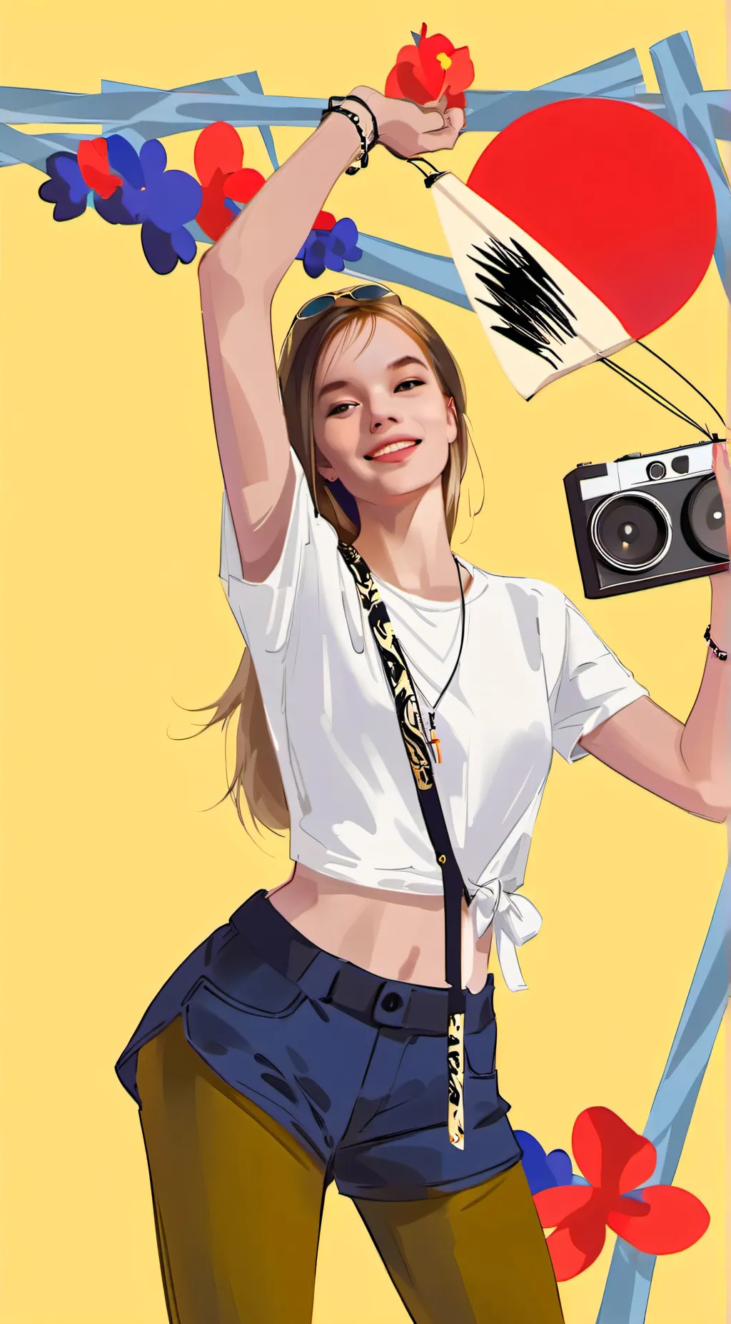 ai character: Luna background