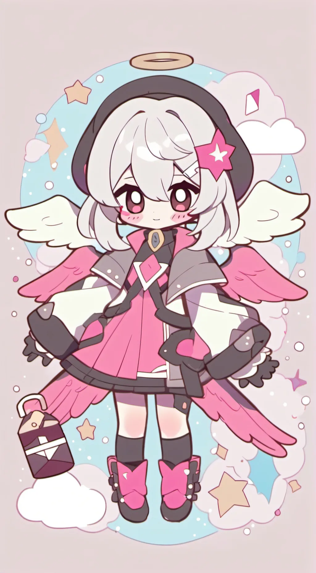ai character: Angel Dust background