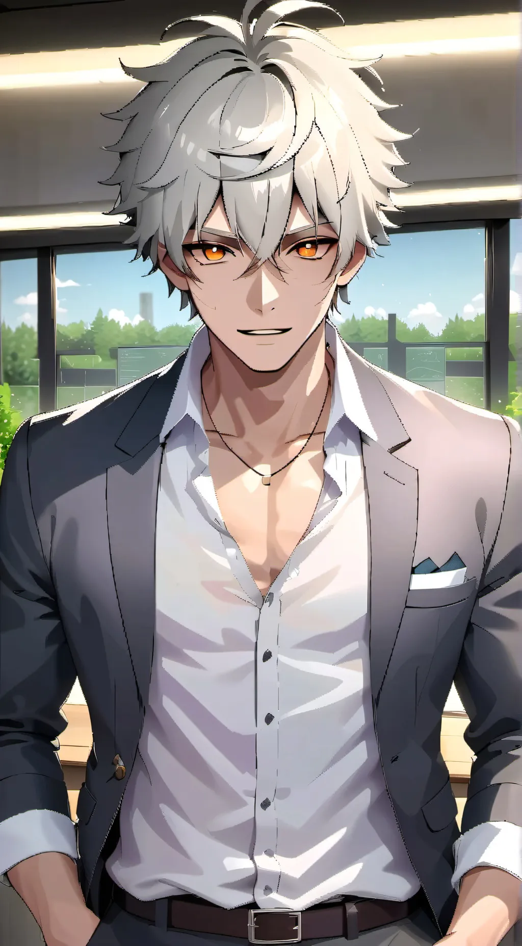 ai character: emile  background