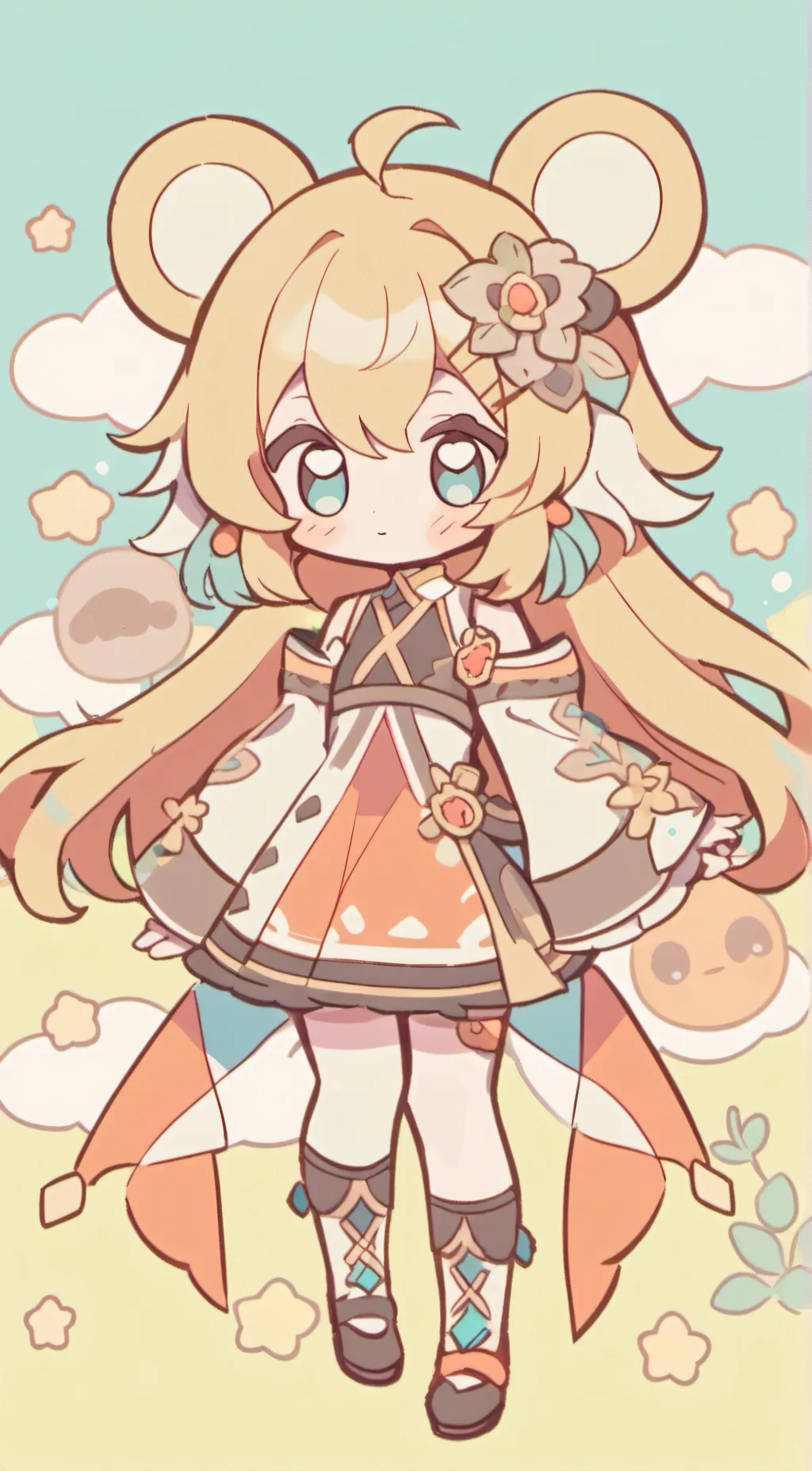 ai character: Bookroom background