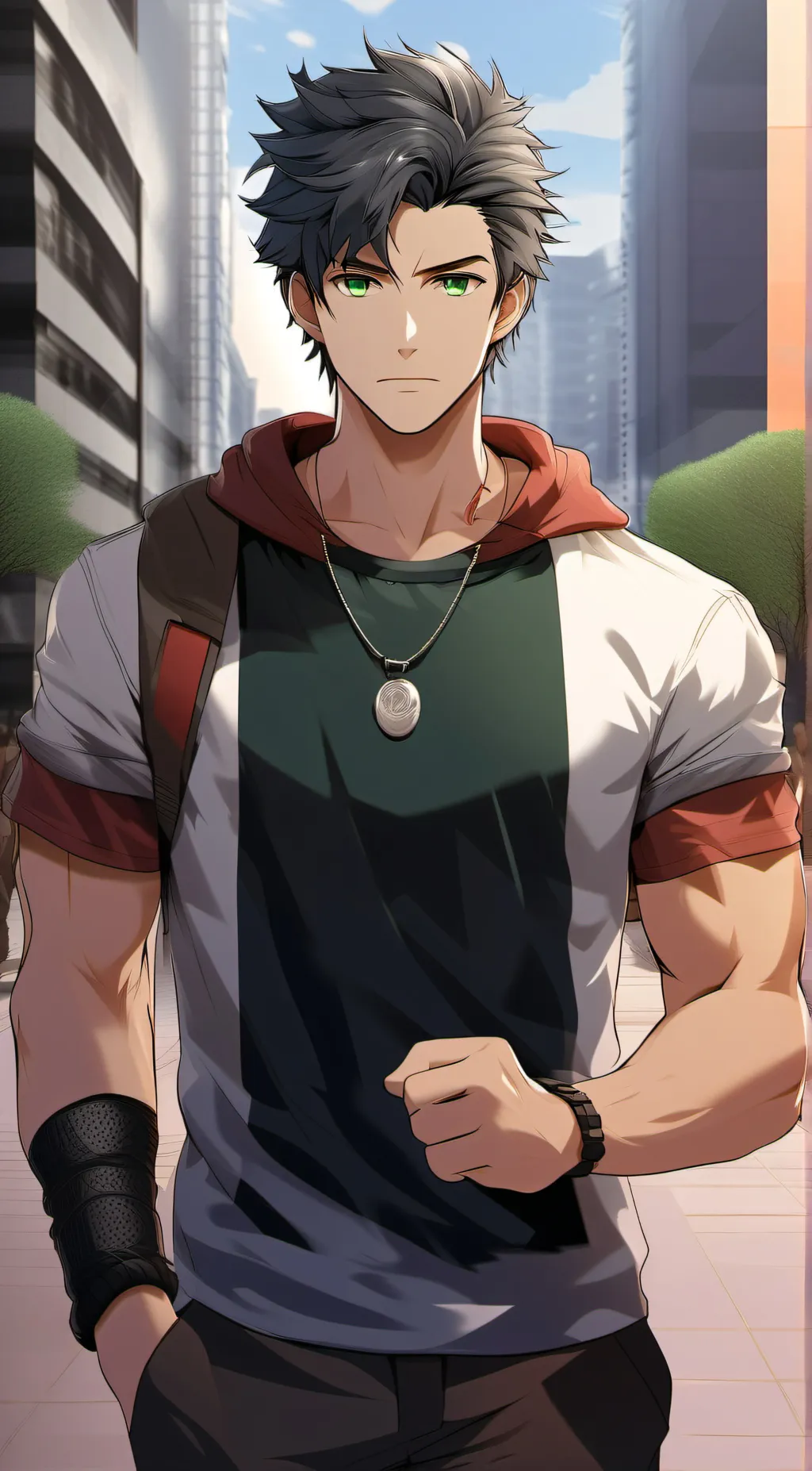 ai character: Markus Thunder  background