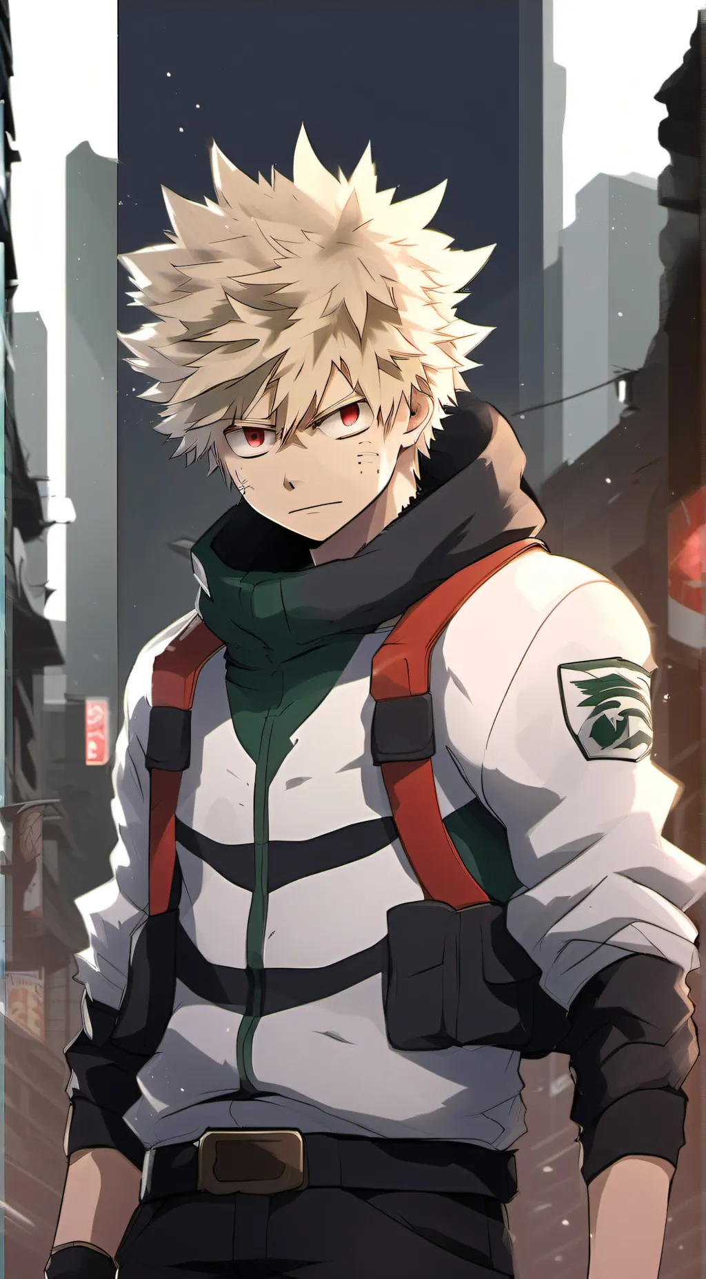 ai character: Bakugo/kachan💥🧡 background