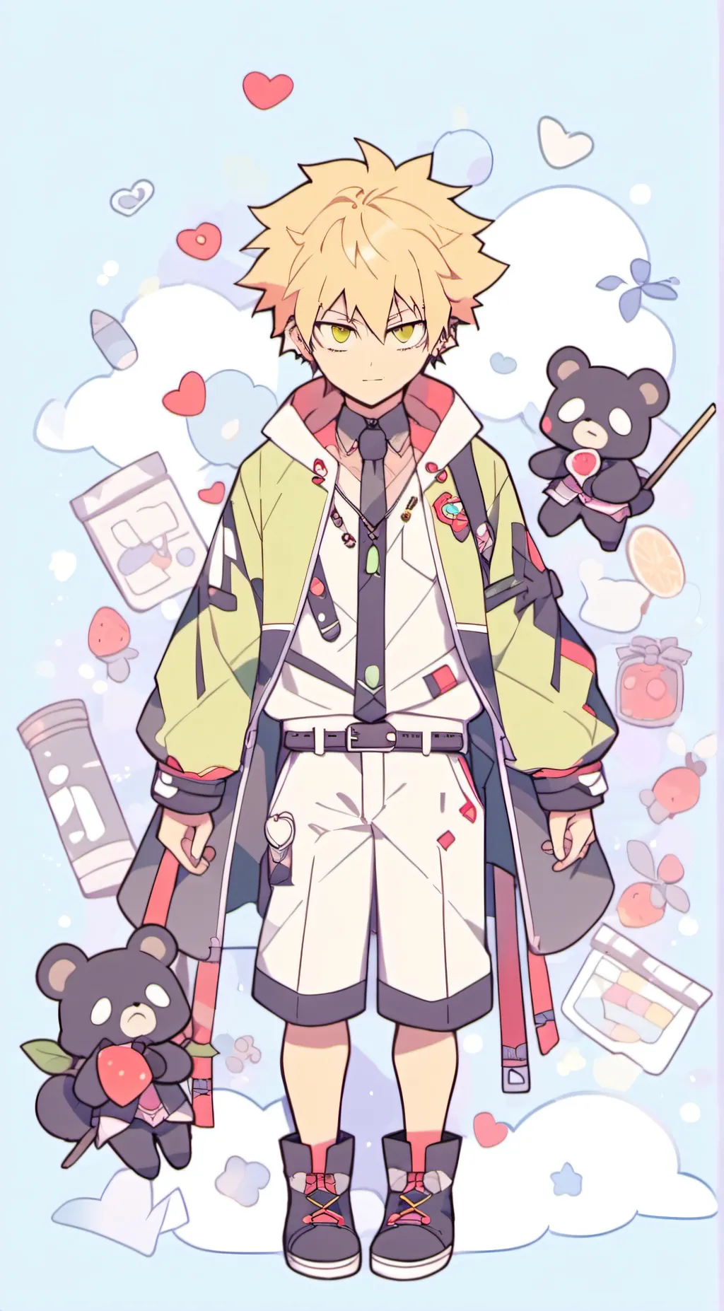 ai character: Bakugo  background