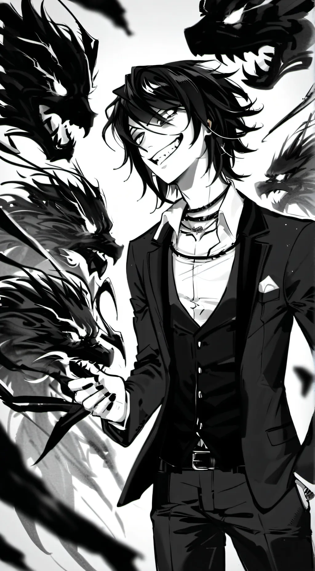 ai character: Laughing jack background