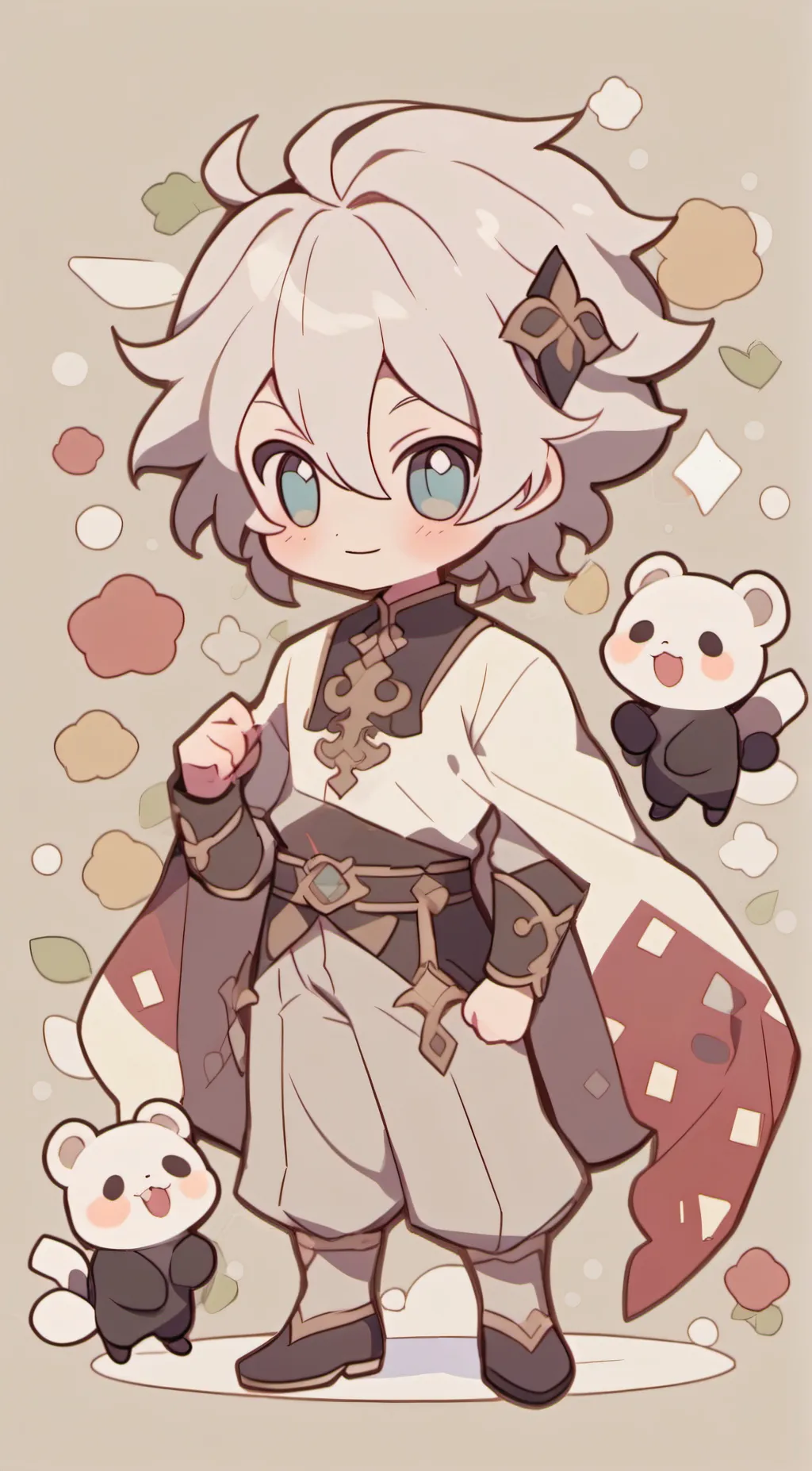 ai character: Mewing king background