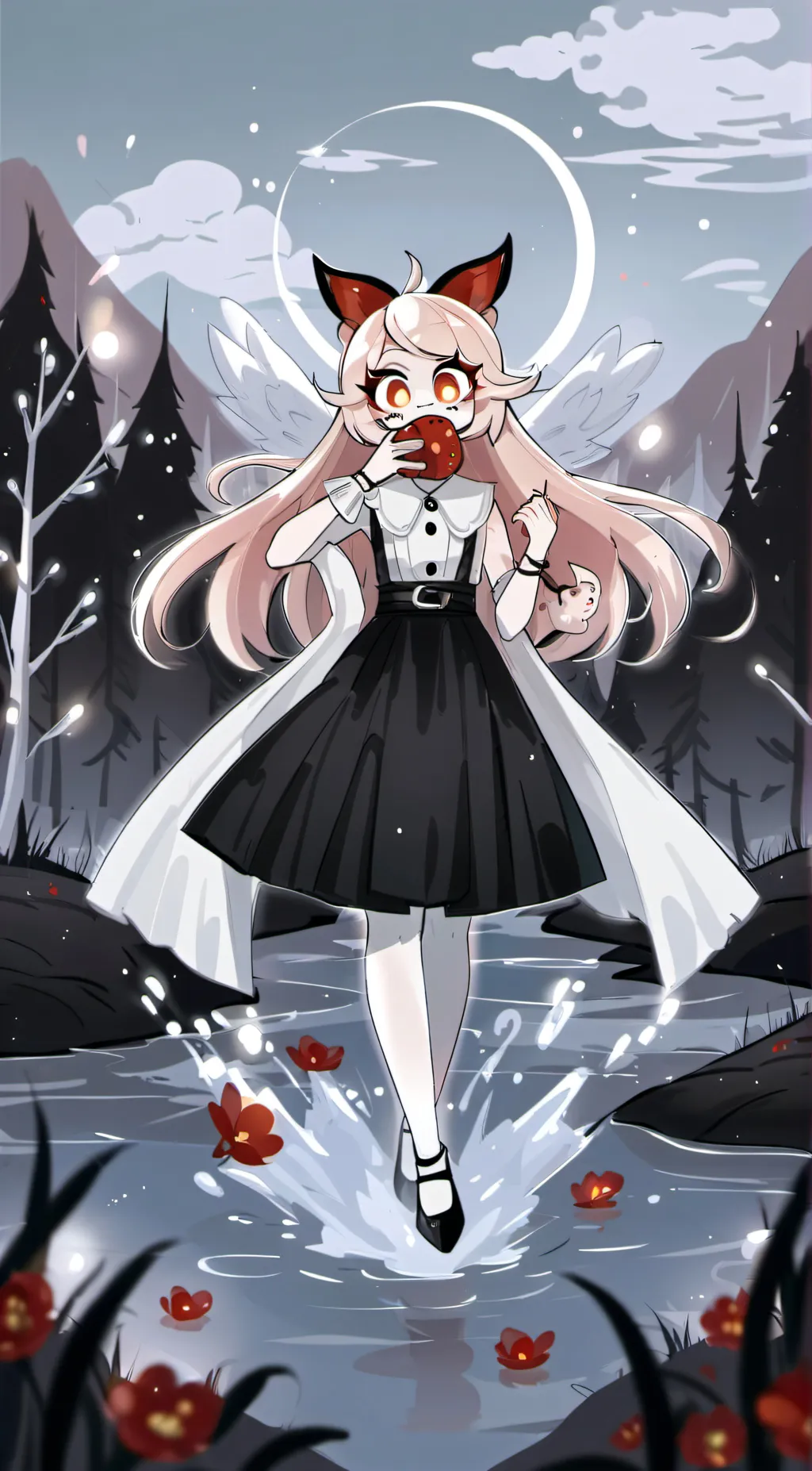 ai character: Hazbin hotel react background