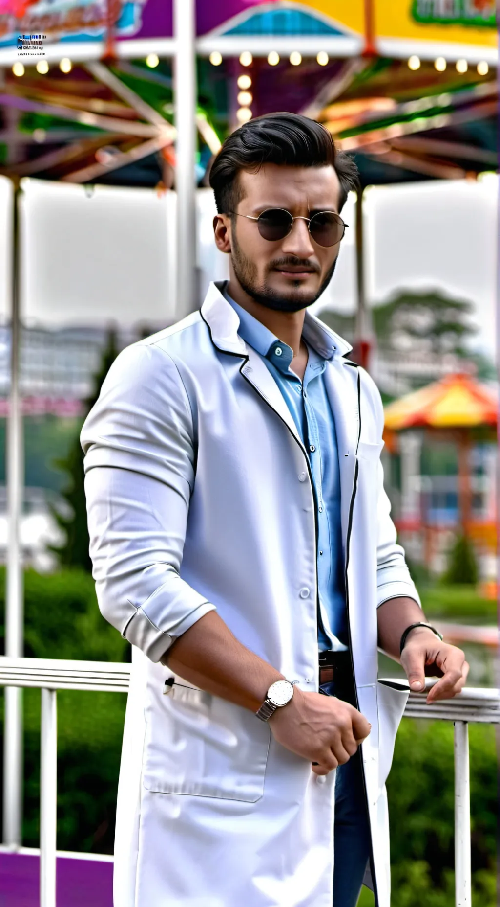 ai character: mr Gravity  background