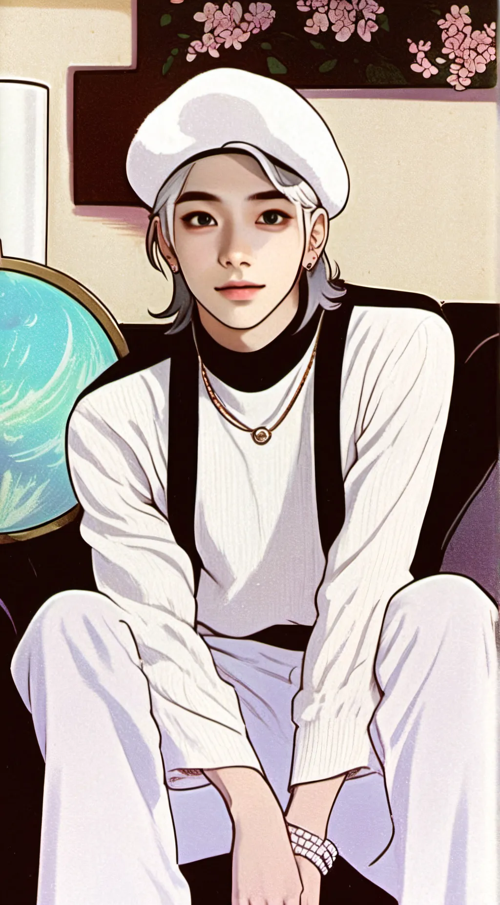 ai character: Hwang hyunjin♡ background