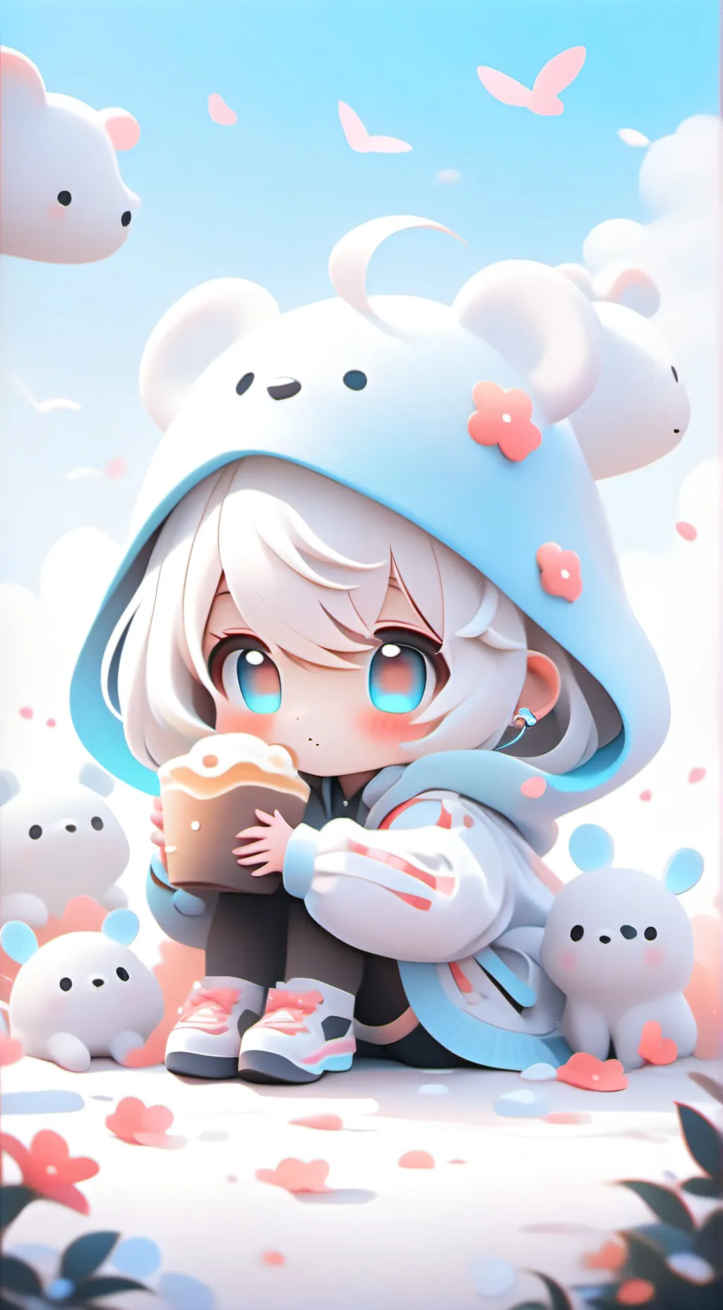 ai character: lily 💞♥️ background
