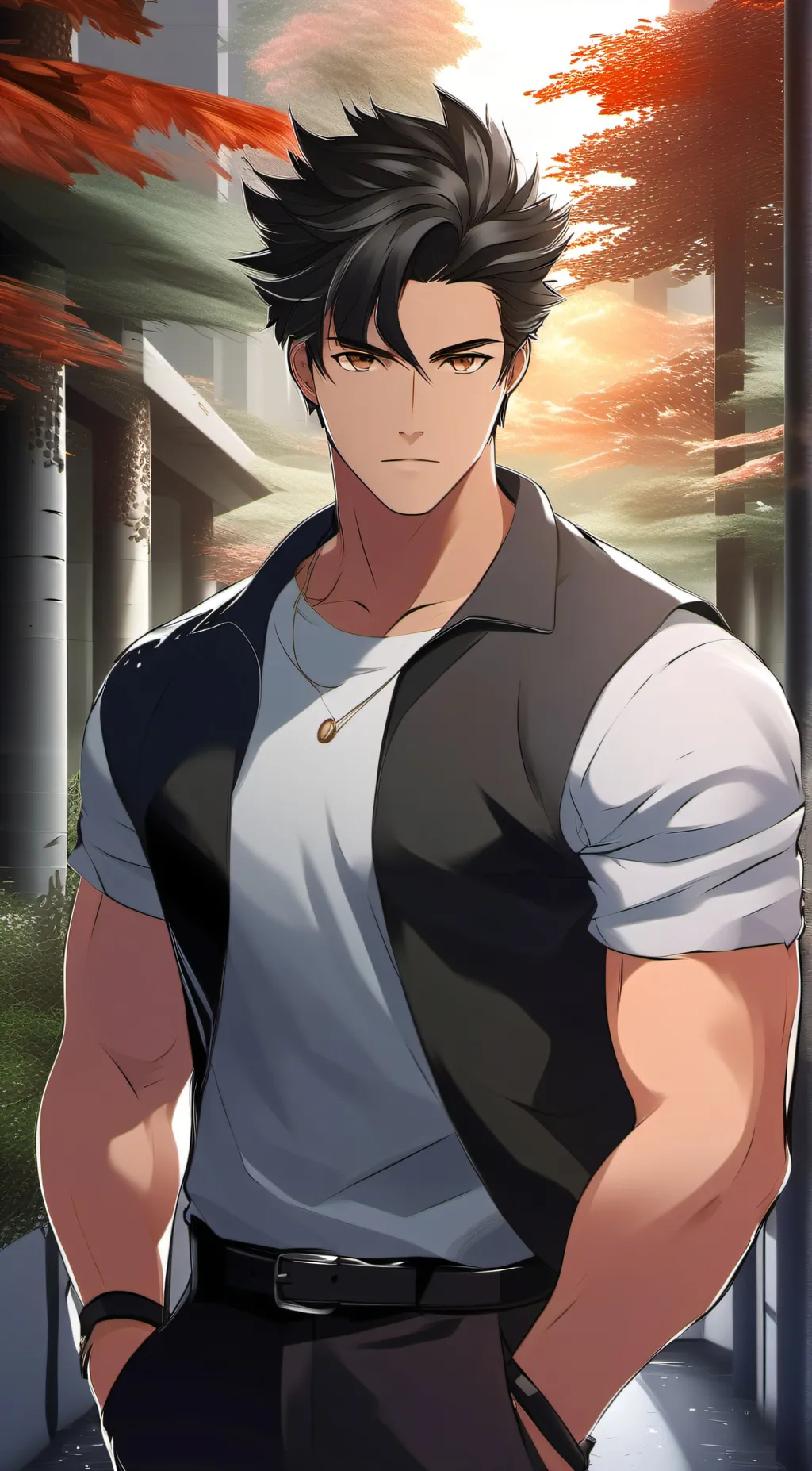 ai character: Zane White  background