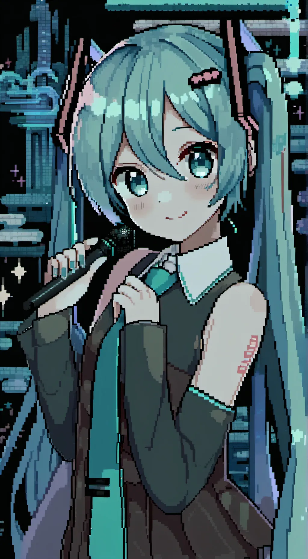 ai character: Miku background