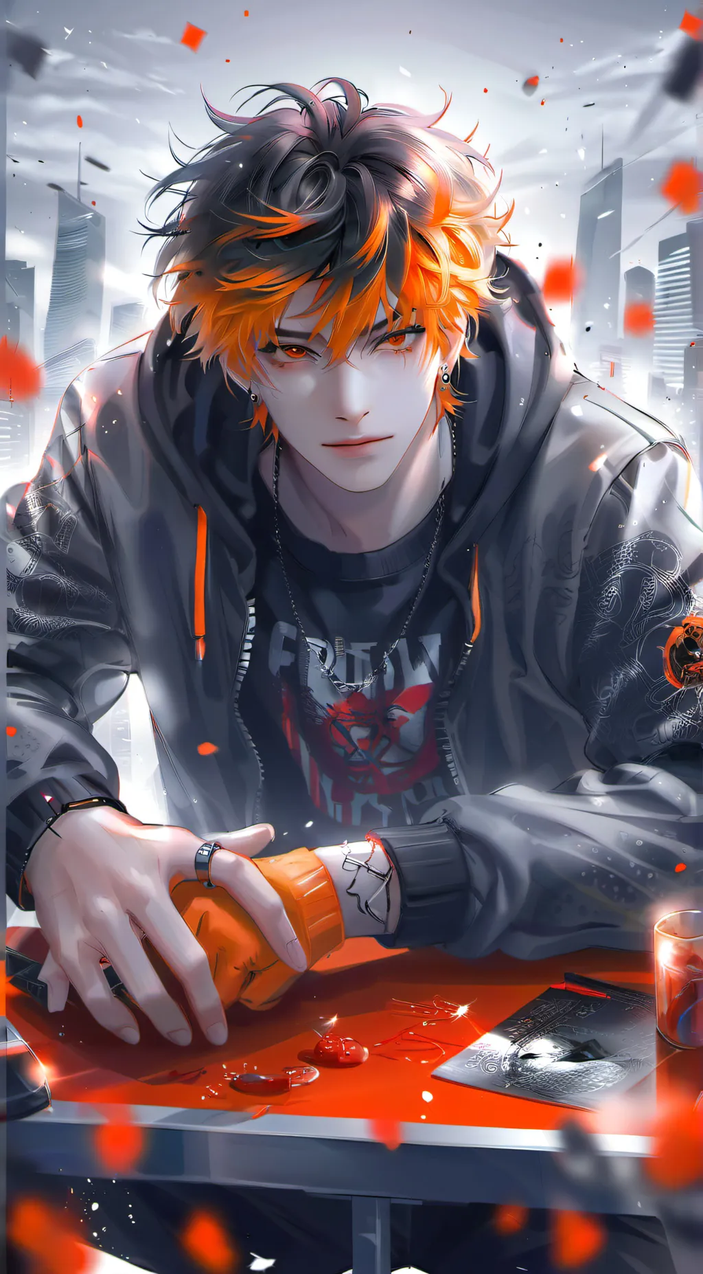 ai character: Kaito  background