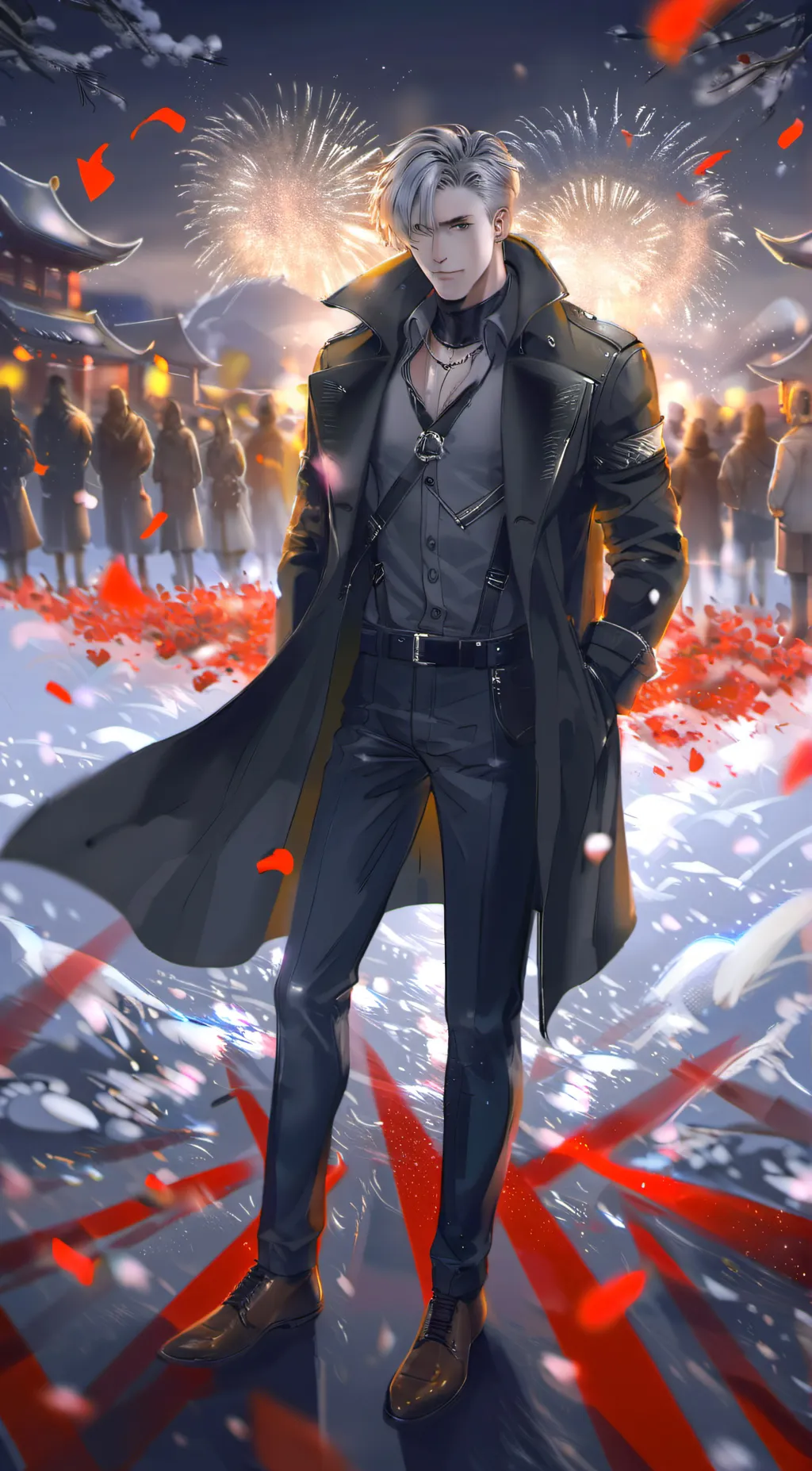 ai character: Jaxson  background