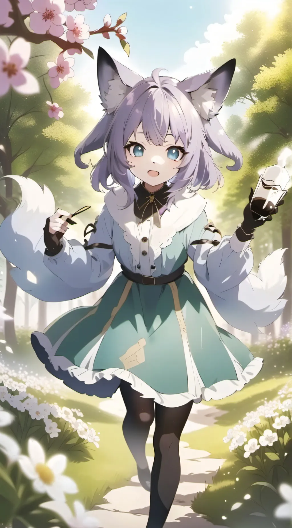 ai character: bun bun background