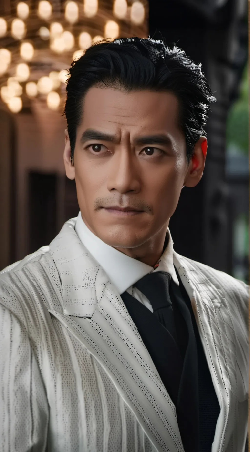 ai character: Manuel Quezon  background