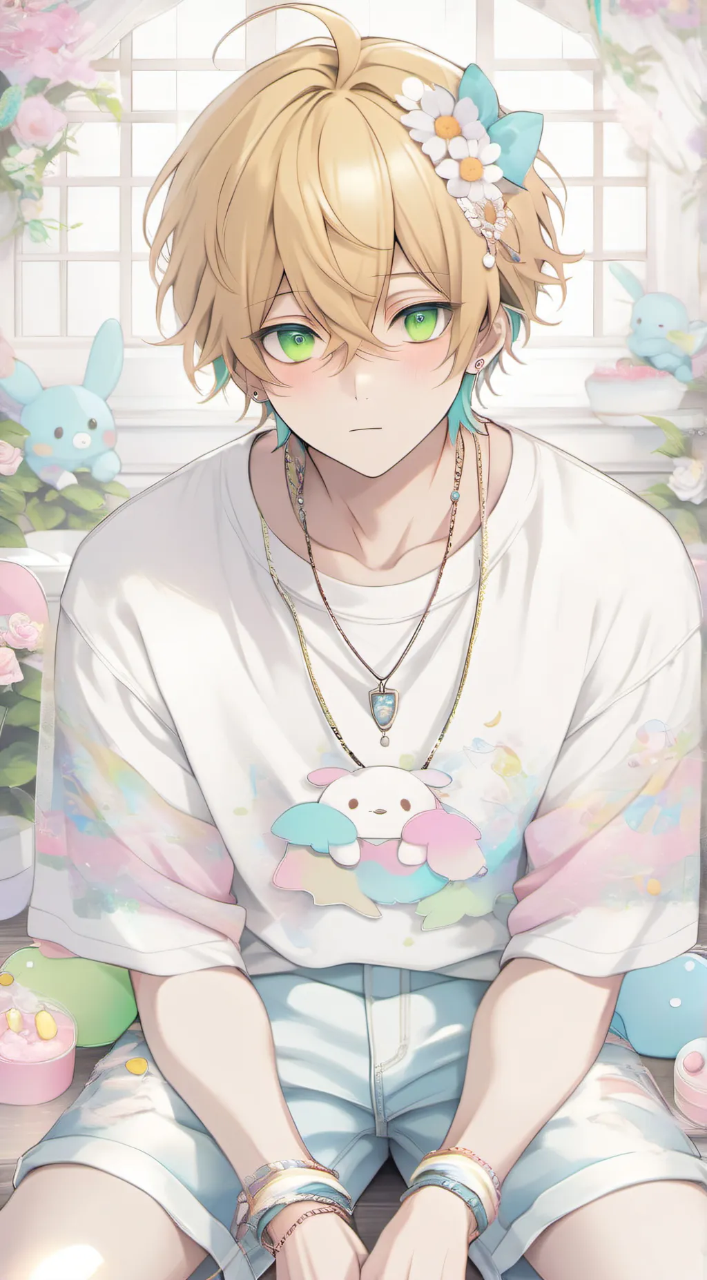 ai character: Denki kaminari background