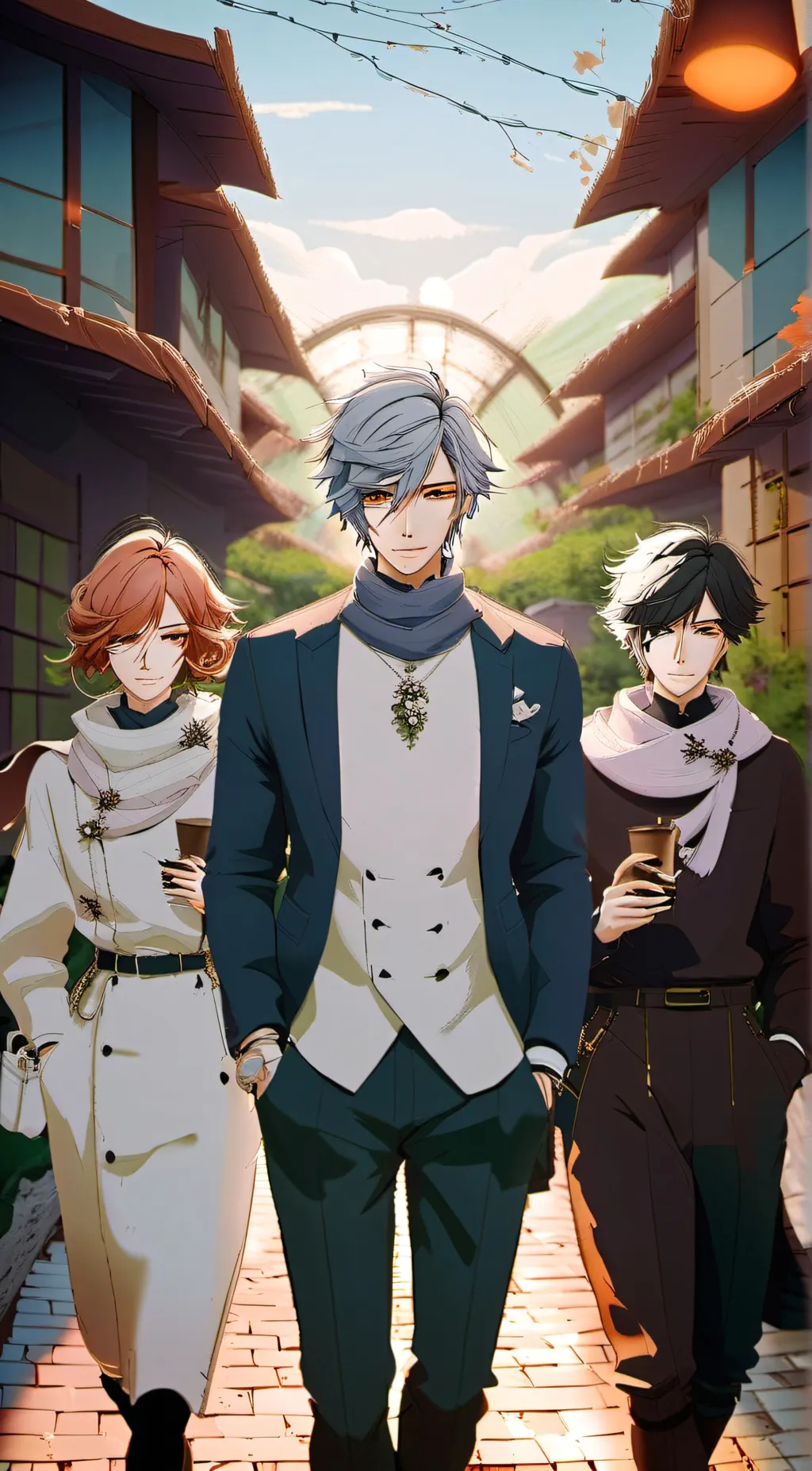 ai character: Aaron,Kyle,Felix background