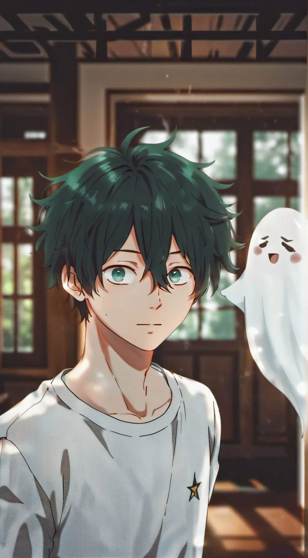 ai character: Midoriya  background