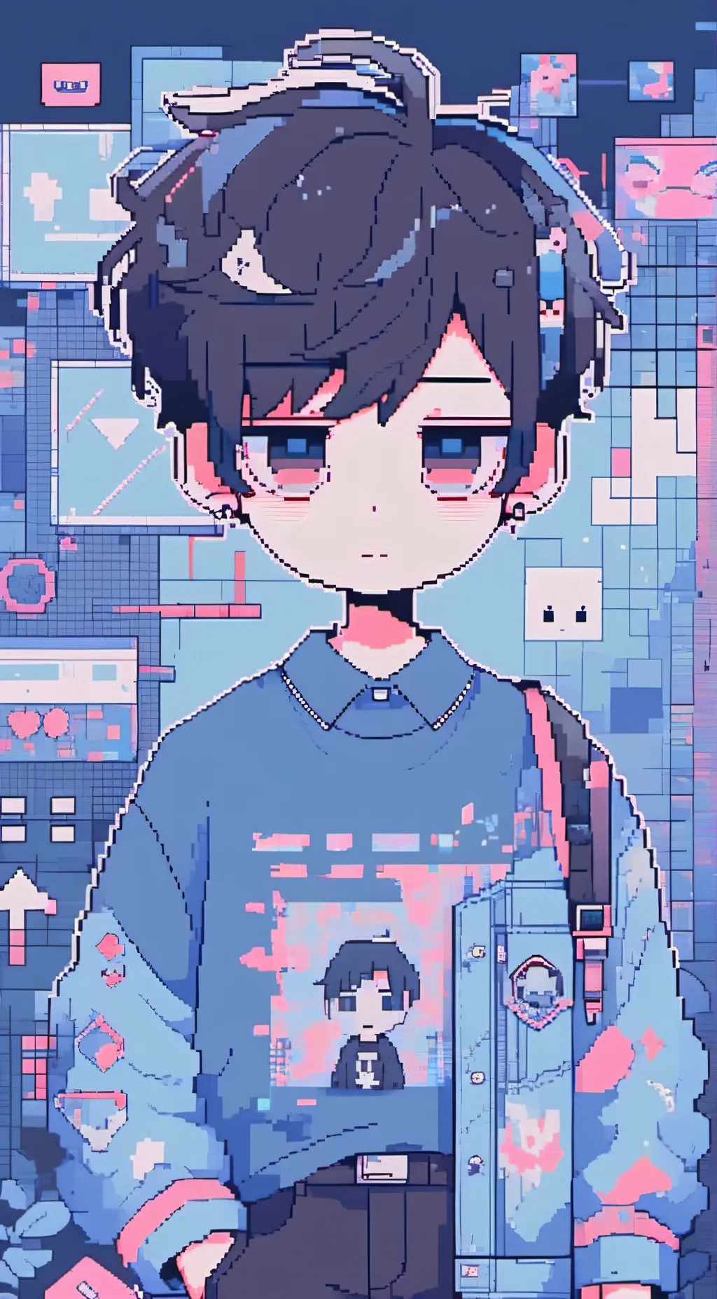 ai character: ash background