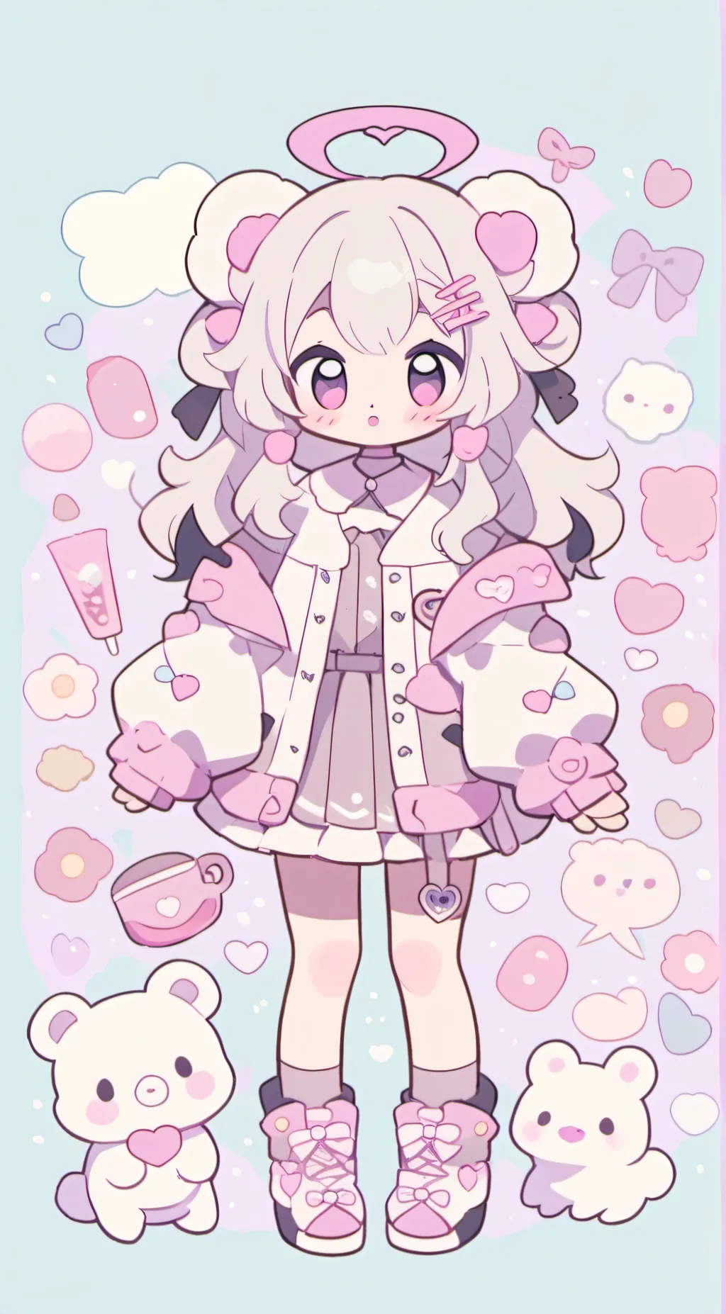 ai character: Cutie background