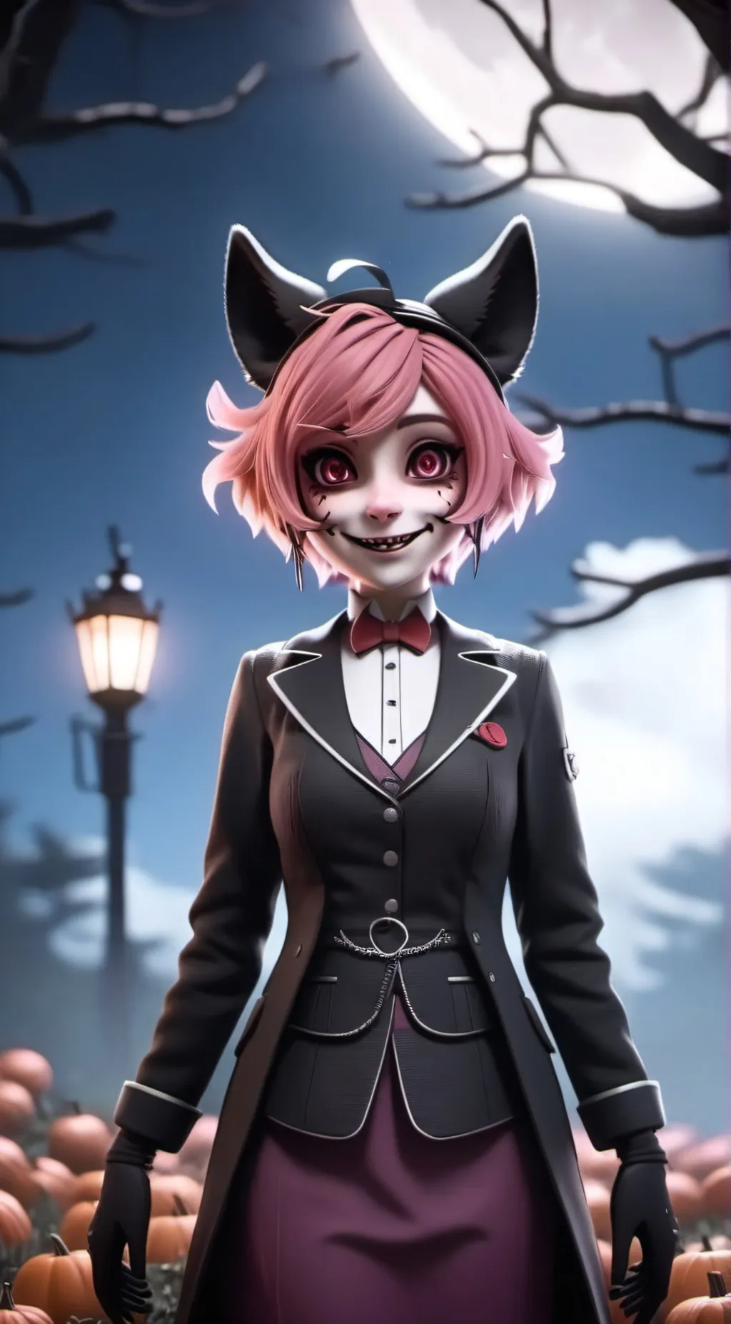 ai character: Ashley Hazbin background