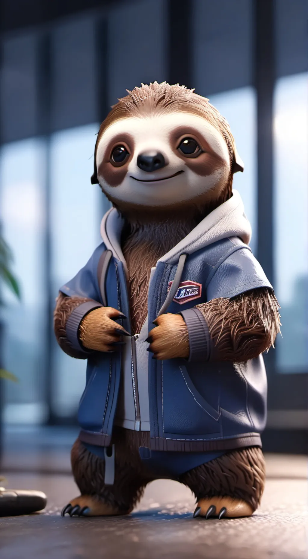 ai character: slothy  background