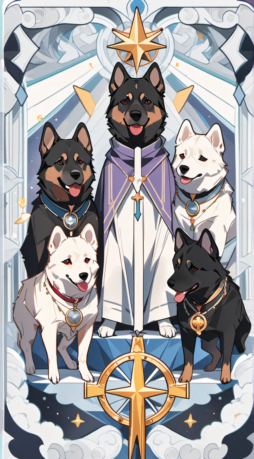 ai character: Habin&Patty&Lafaal background