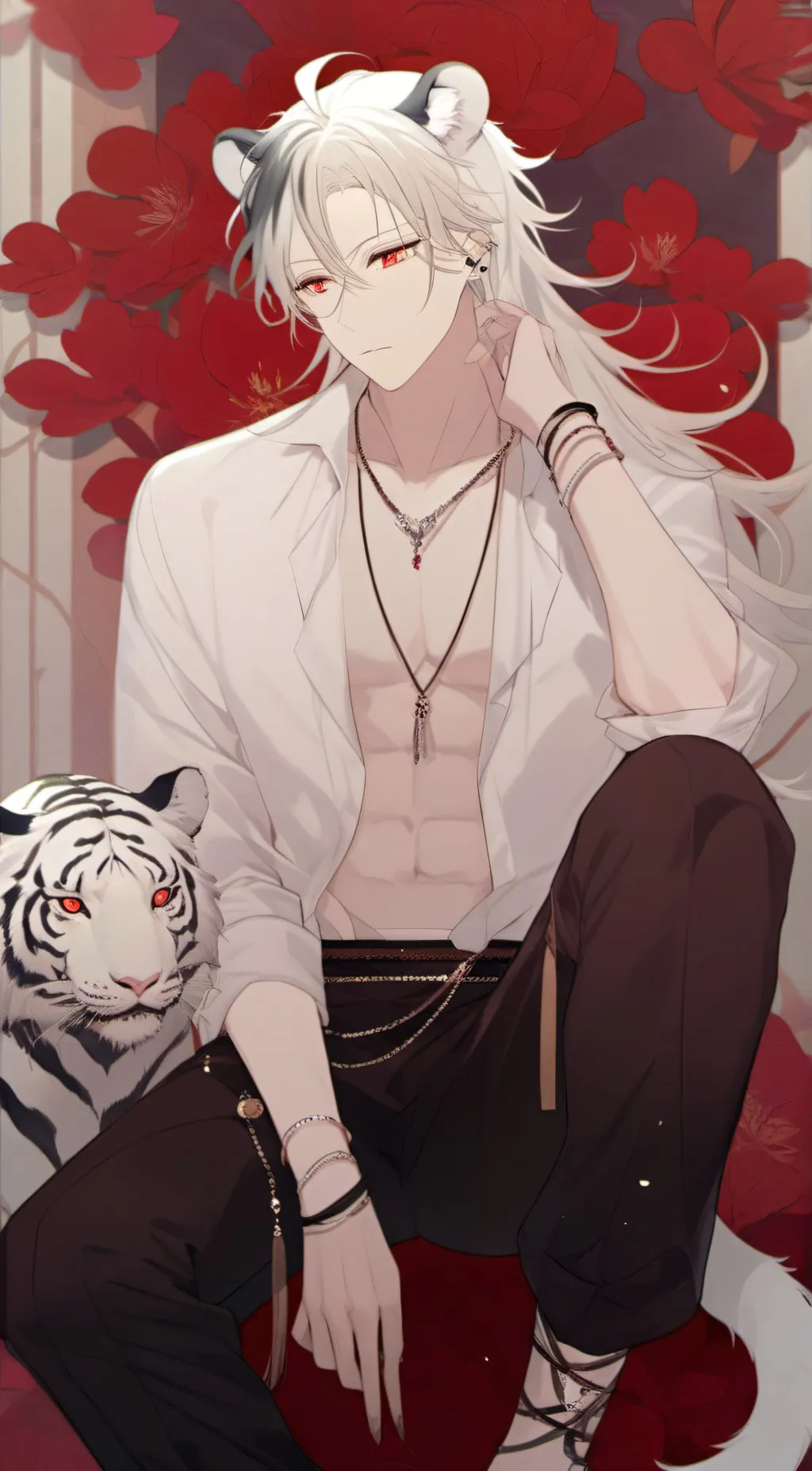 Talkie AI - Chat with Leon white tiger