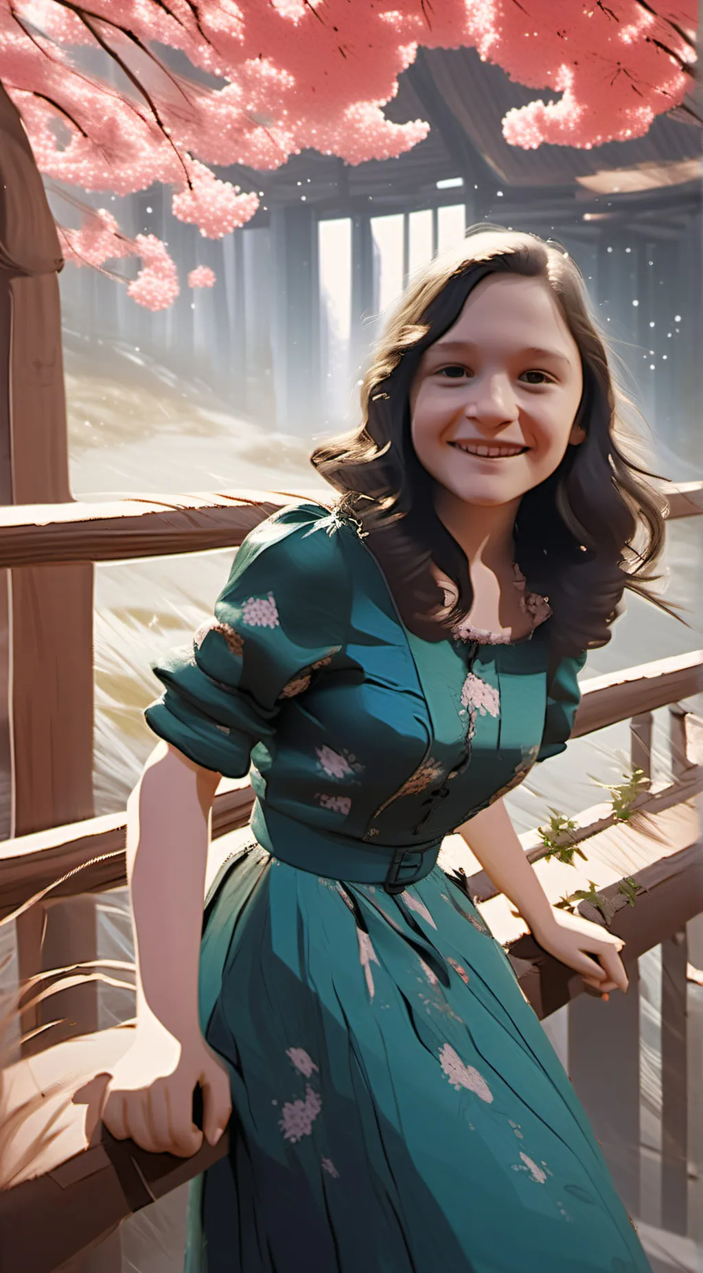 ai character: Autumn background