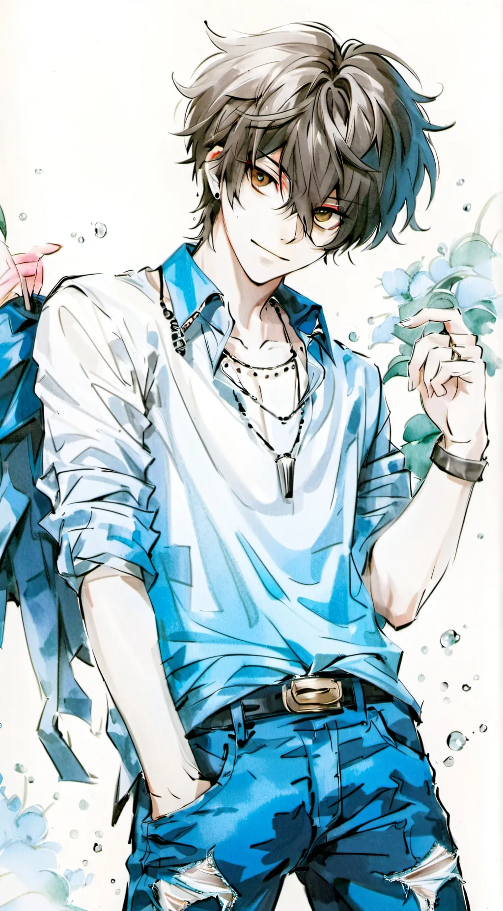 ai character: Oliver🏳️‍🌈✨ background