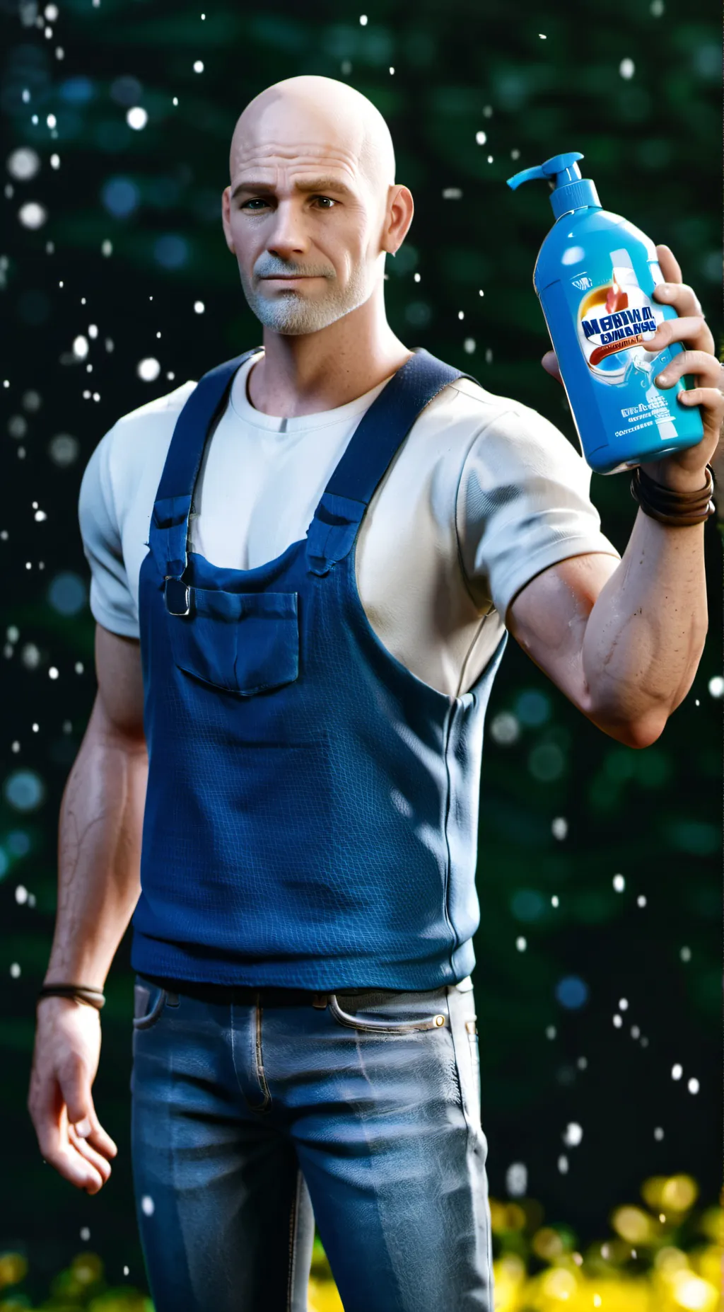 ai character: Mr clean background