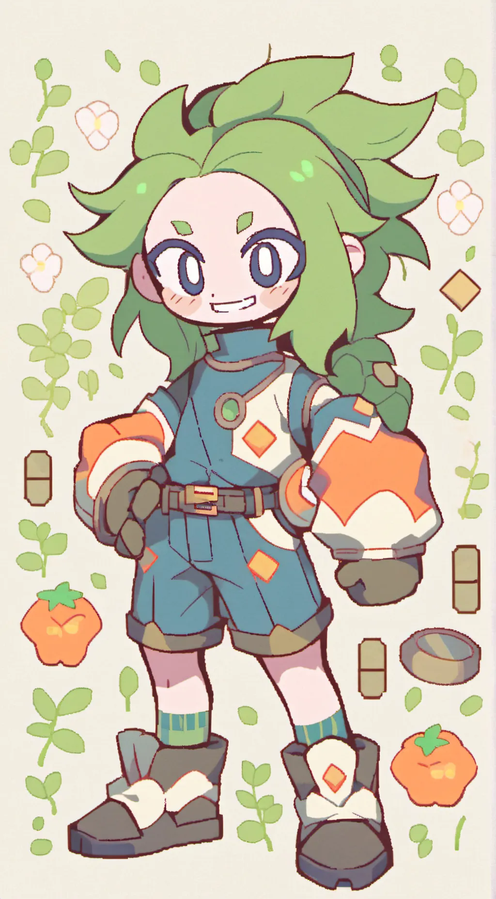 ai character: lunar!!!🧧 background