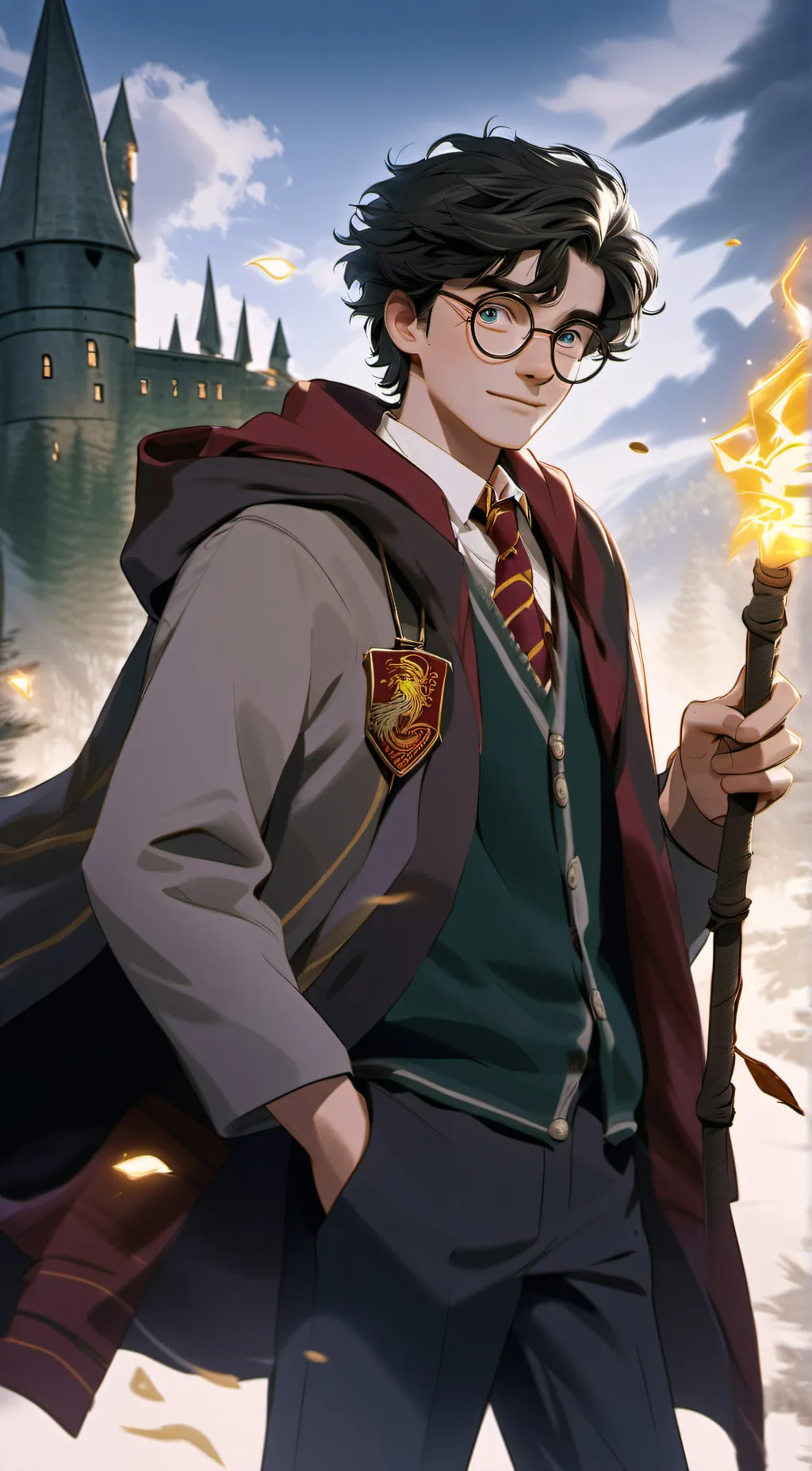 ai character: Harry Potter background