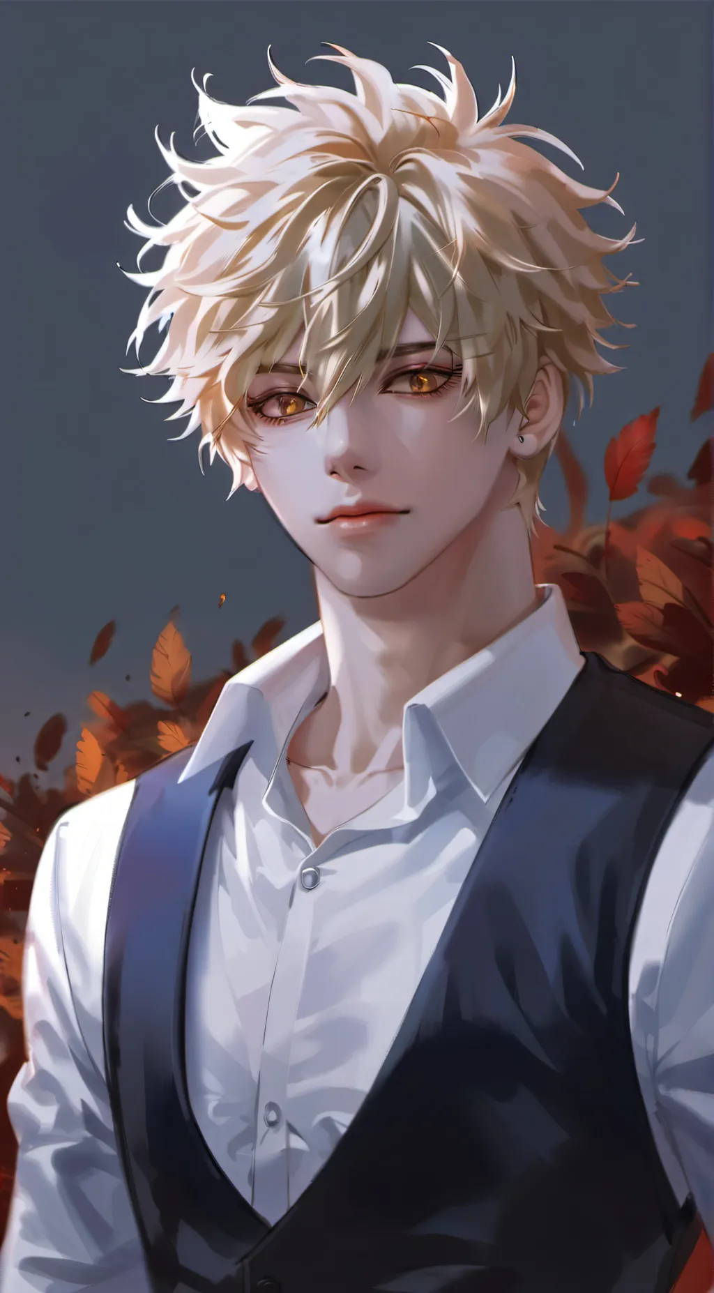 ai character: Katsuki Bakugo background