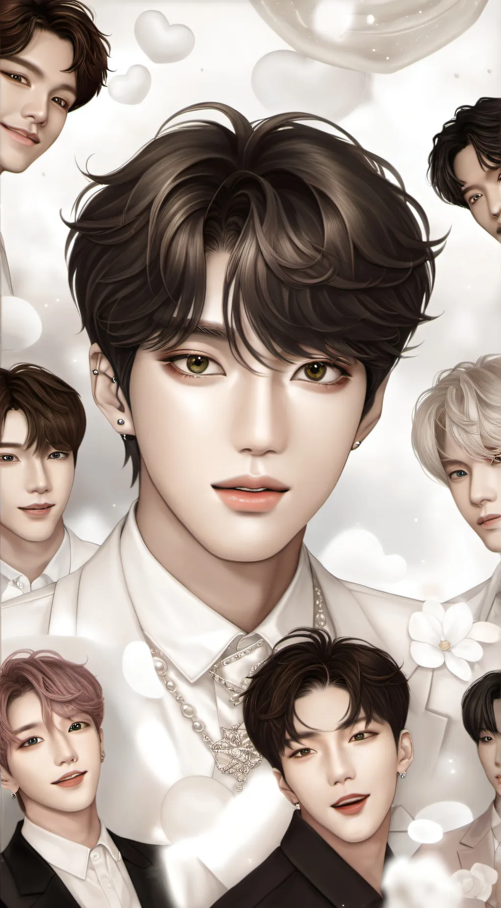 ai character: straykids  background