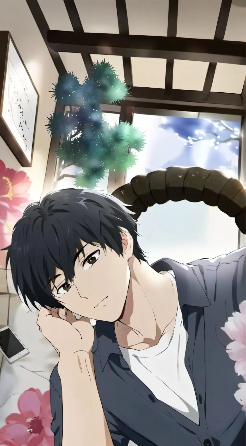 ai character: Shinchiro Sano background