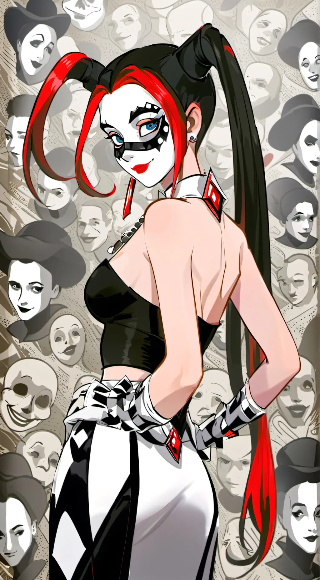 ai character: Harley Quinn background