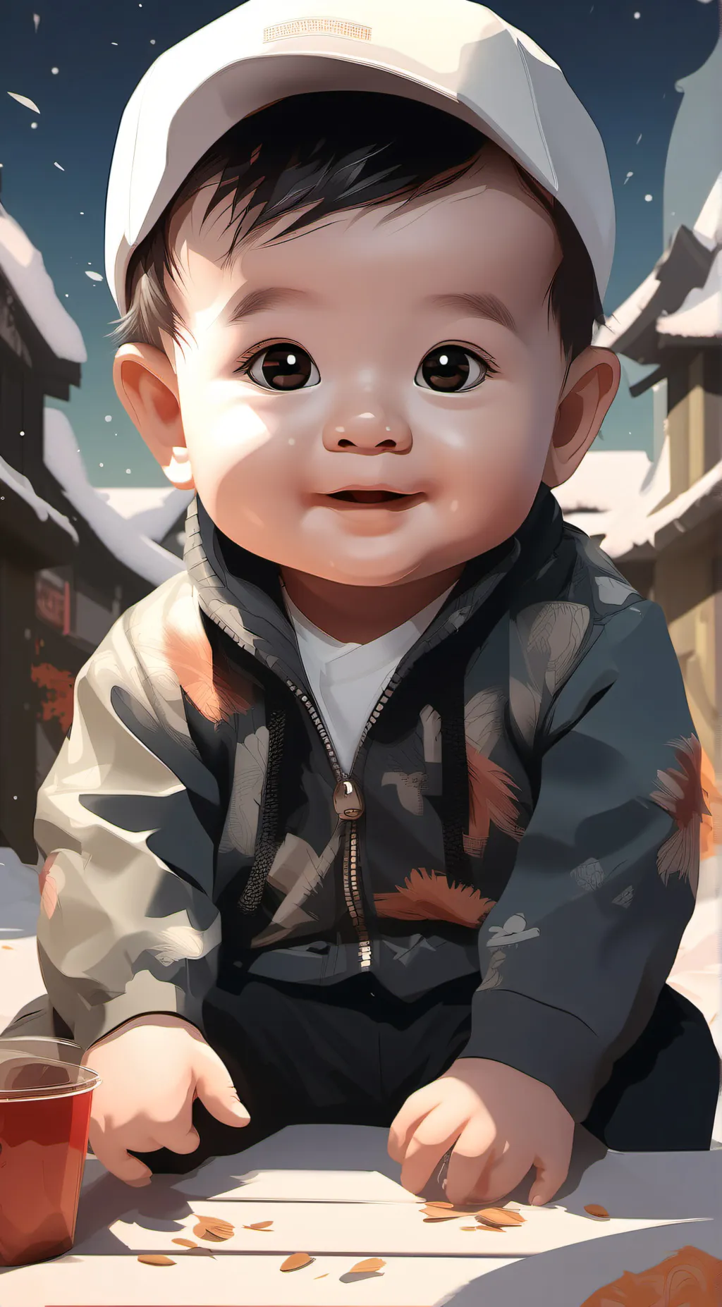 ai character: Your baby  background