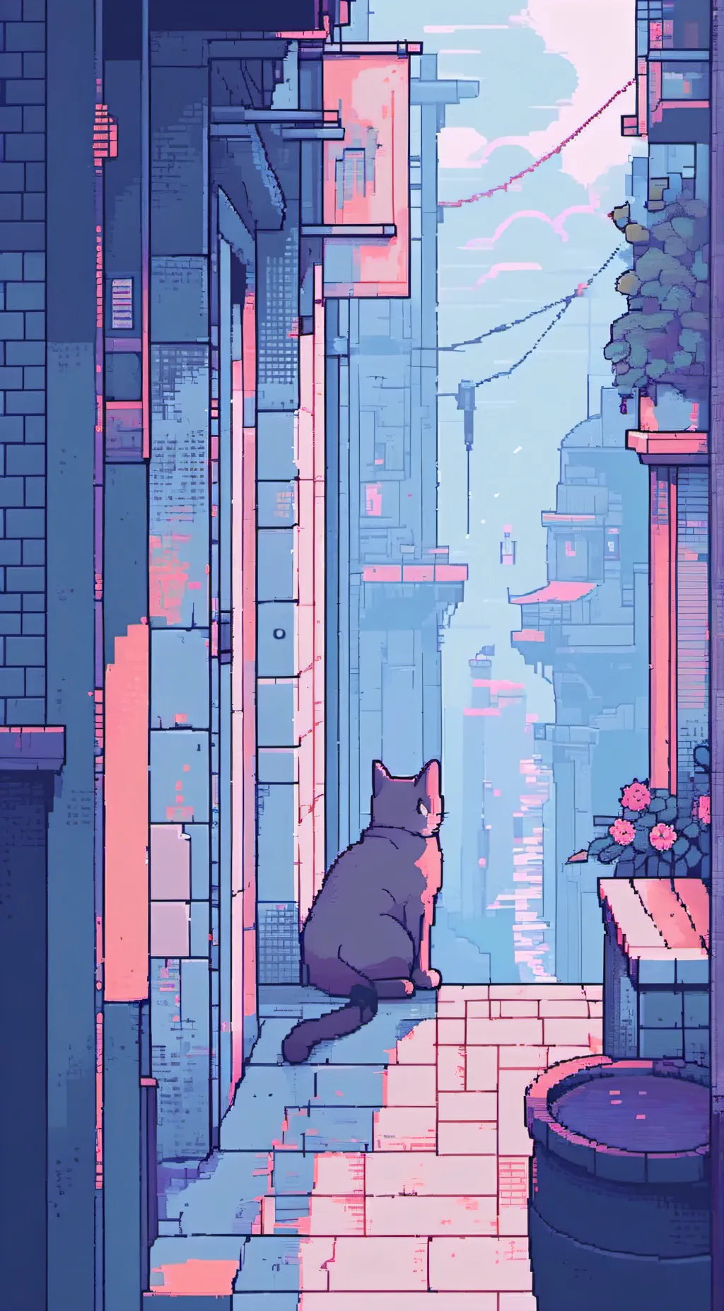 ai character: Cat background