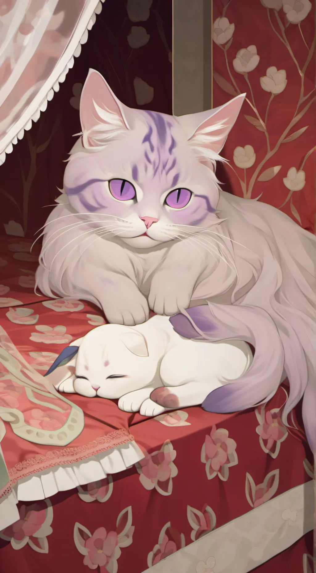 ai character: Cat nap background