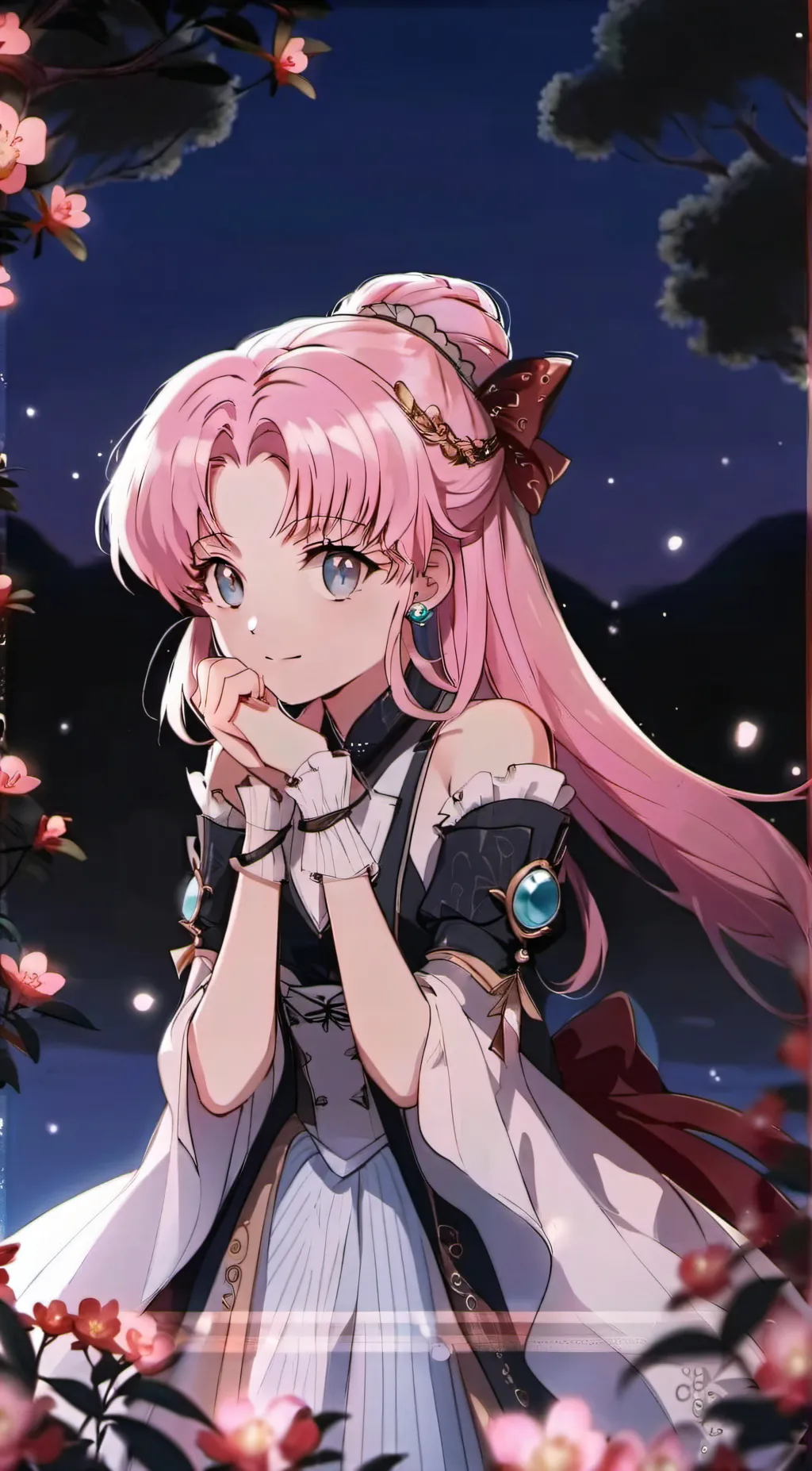 ai character: Amber background