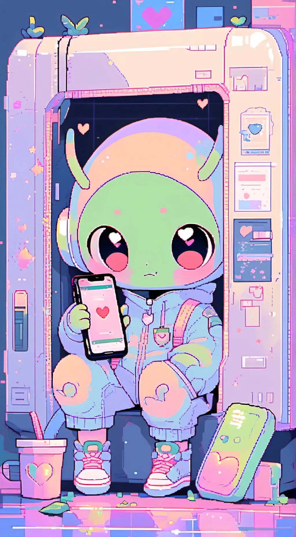 ai character: kikiiii background