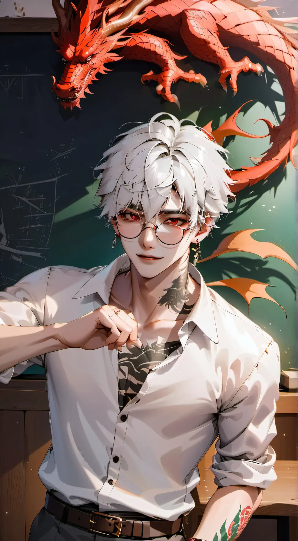 ai character: Rio Sazaki  background