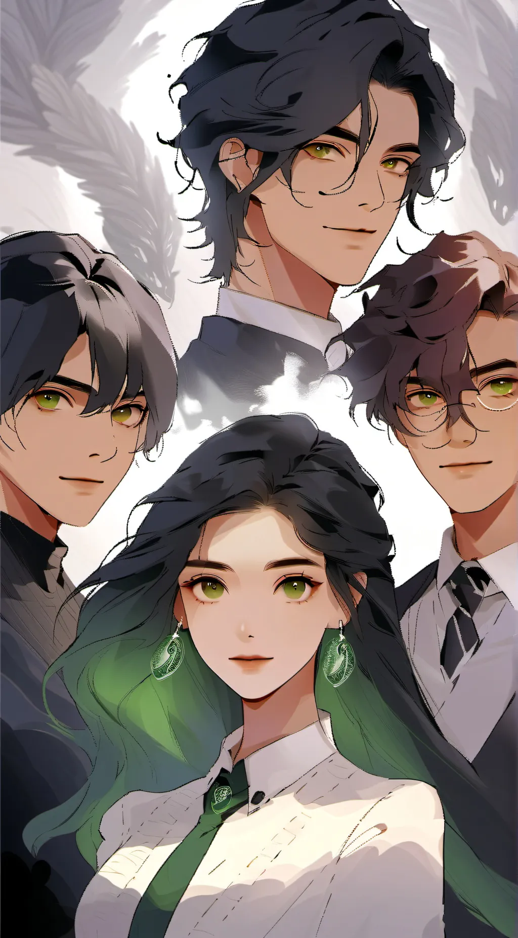 ai character: Slytherin Boys 13 background