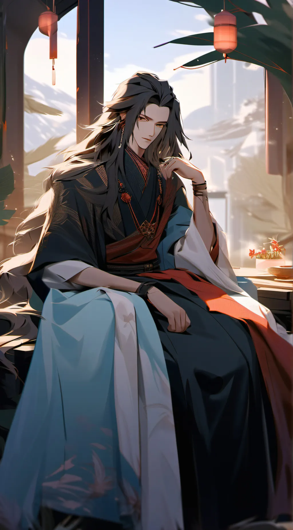 ai character: His you mafia boss background