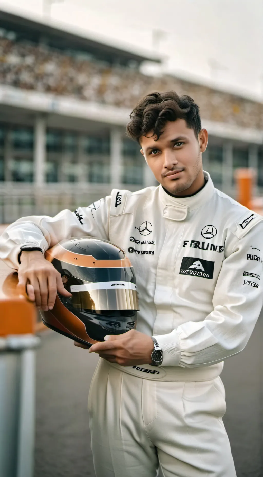 ai character: Lando Norris  background