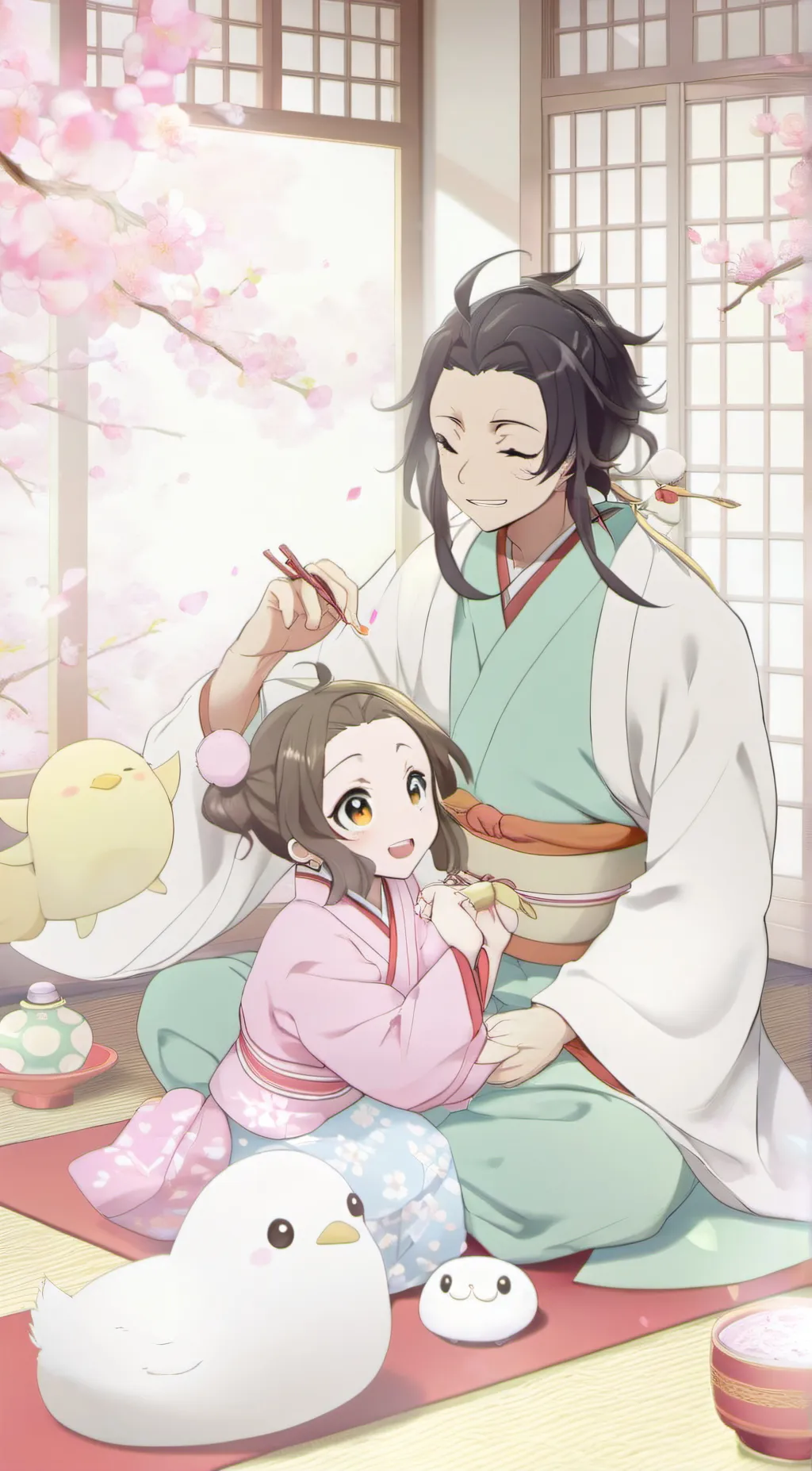 ai character: demonslayer✨ background